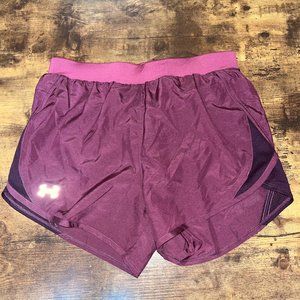 Under Armour Women's Training/Running Shorts Built‎ in Panty XS Purple NWT